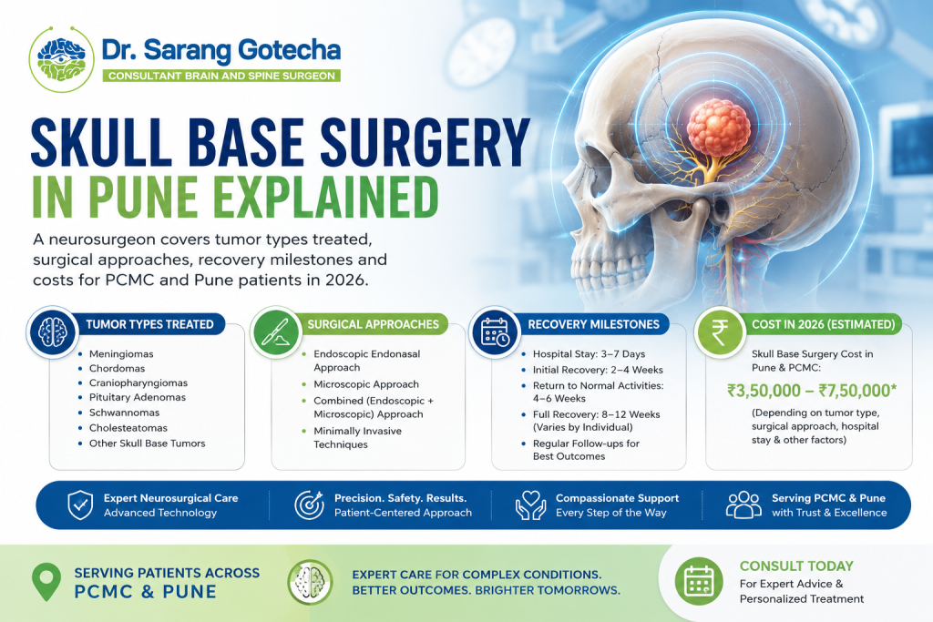 skull base surgery Pune recovery time