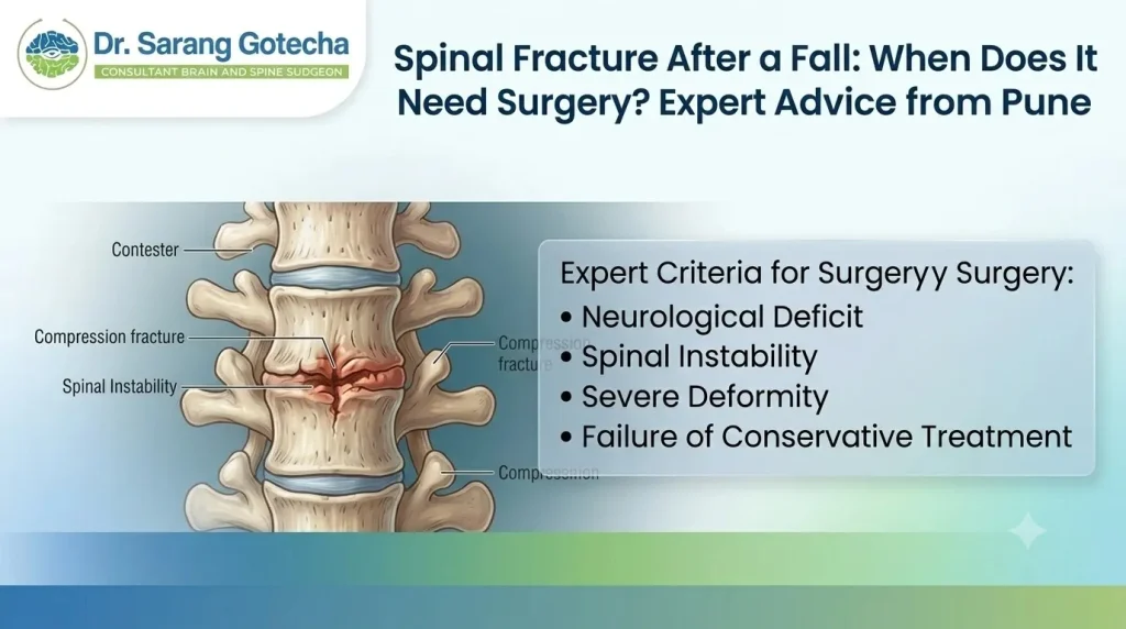 Spinal Fracture After a Fall: When Does It Need Surgery? Expert Advice from Pune